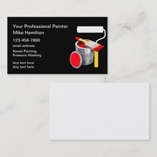 Professionele handschoenen met bedrijfsprofiel visitekaartje (Voorkant / Achterkant)