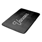 Professionele handschriftnaam custom black badmat (Gekanteld)