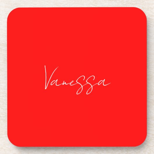 Professionele handschriftnaam douane bier onderzetter (Voorkant)