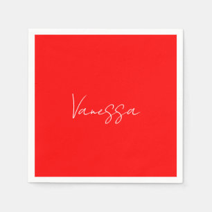 Professionele handschriftnaam douane servet