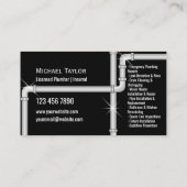 Professionele Handyman Loodgieter Gereedschap Zilv Visitekaartje (Achterkant)