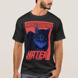 Professionele hater kat meme t-shirt