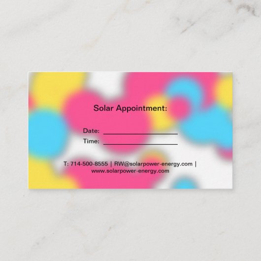 Professionele headshot - Graffiti Splash Achtergro Visitekaartje (Achterkant)