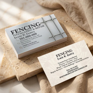 Professionele hekwerk installatie- en reparatieser visitekaartje