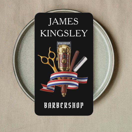 Professionele herenkapper QR Code luxe kapper Visitekaartje