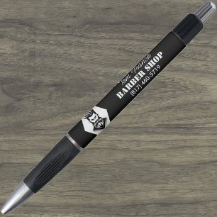 Professionele herenkapper zwart&wit pen