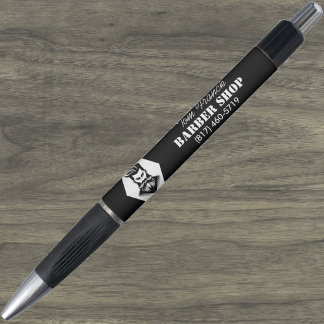 Professionele herenkapper zwart&wit pen