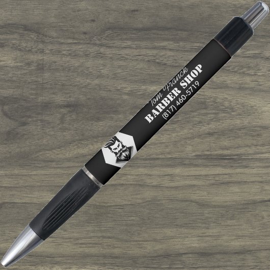 Professionele herenkapper zwart&wit pen