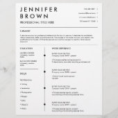 Professionele hervatte sjabloon moderne cv (Voorkant)