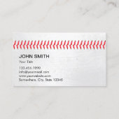 Professionele honkbalsport visitekaartje (Achterkant)