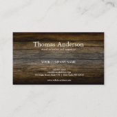 Professionele houten constructie Handyman Carpente Visitekaartje (Achterkant)