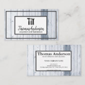 Professionele Houten Graan Rustieke Timmerwerk Visitekaartje (Voorkant / Achterkant)