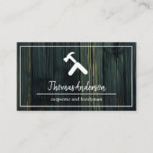 Professionele Houten Graan Rustieke Timmerwerk Visitekaartje (Voorkant)