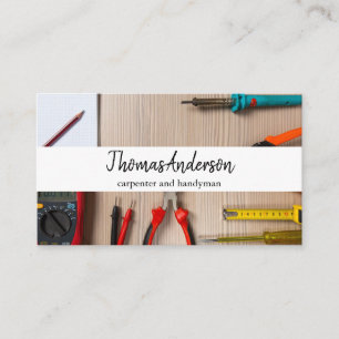 Professionele Houten Graan Rustieke Timmerwerk Visitekaartje