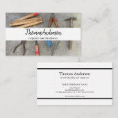 Professionele Houten Graan Rustieke Timmerwerk Visitekaartje (Voorkant / Achterkant)