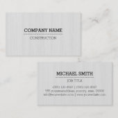 Professionele houten korrel #5 visitekaartje (Voorkant / Achterkant)