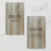 Professionele houten korrel #9 visitekaartje (Voorkant / Achterkant)