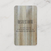 Professionele houten korrel #9 visitekaartje (Achterkant)