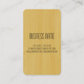 Professionele houtkorrel #10 visitekaartje (Achterkant)