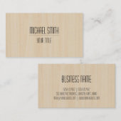 Professionele houtkorrel 14 visitekaartje (Voorkant / Achterkant)