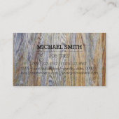 Professionele houtkorrel #6 visitekaartje (Achterkant)