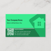 Professionele Huis Symbool Design Realtor Visitekaartje (Voorkant)