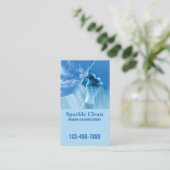 Professionele Huishouding Squeege Raamschoonmaak Visitekaartje (Staand voorkant)