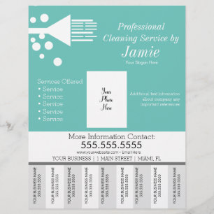 Professionele Huisreiniging Afscheurstroken Flyer