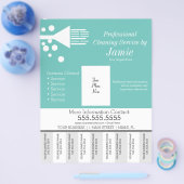 Professionele Huisreiniging Afscheurstroken Flyer (Enkel)