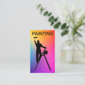 Professionele huisschilder Verticale Visitekaartje (Staand voorkant)