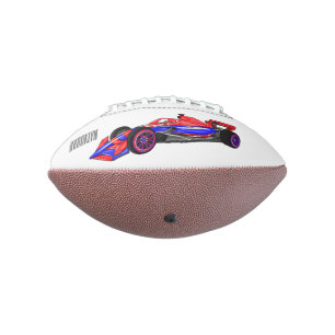Professionele illustratie van de cartoon van racew american football
