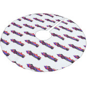 Professionele illustratie van de cartoon van racew kerstboom rok (Gekanteld)