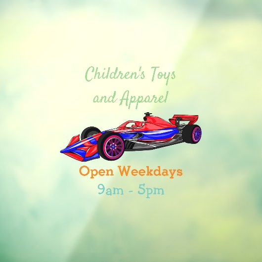 Professionele illustratie van de cartoon van racew raamsticker (Vel 3)