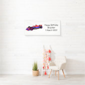 Professionele illustratie van de cartoon van racew spandoek (Insitu)