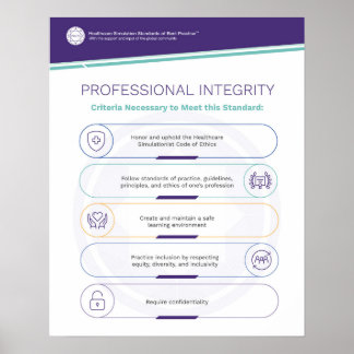 Professionele integriteitssimulfografisch Poster