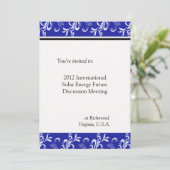 professionele, internationale, bedrijfsvergadering kaart (Staand voorkant)