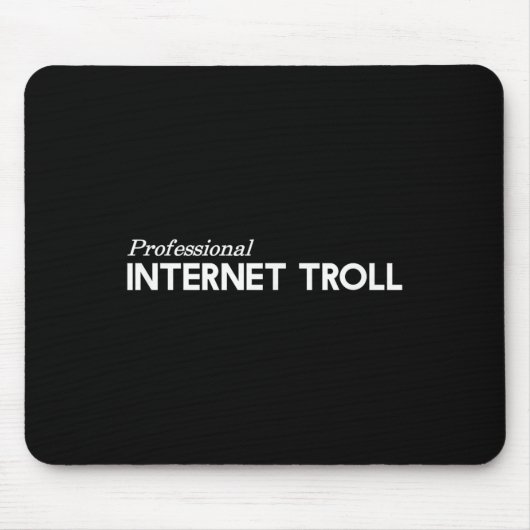Professionele Internet Troll Grappig Muismat (Voorkant)