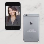 Professionele  iPhone 6-Visitekaartje Visitekaartje (Voorkant / Achterkant)