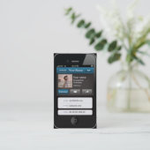 Professionele iPhone-kaart Visitekaartje (Staand voorkant)