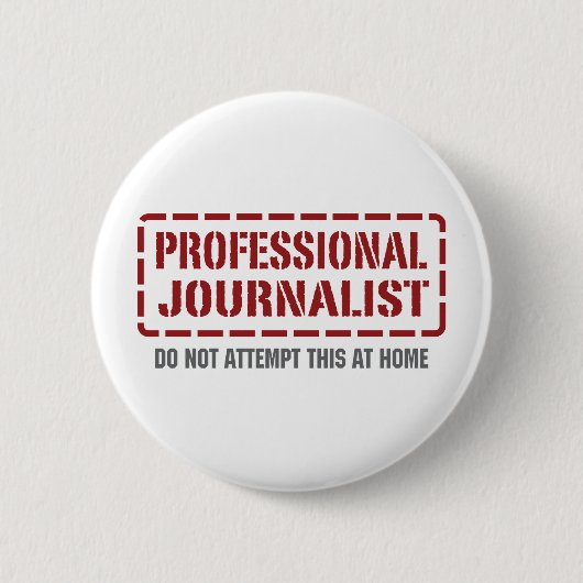 Professionele journalist ronde button 5,7 cm (Voorkant)