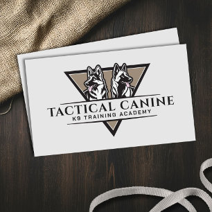 Professionele K9 training Visitekaartje