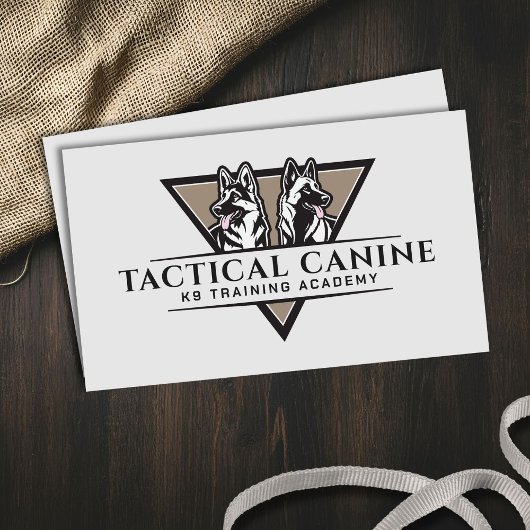 Professionele K9 training Visitekaartje