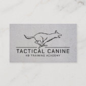 Professionele K9 training Visitekaartje (Voorkant)