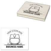 Professionele kaars Small Business, Custom Large Rubberstempel (Gestempeld)