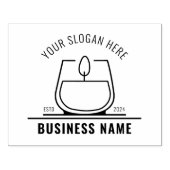 Professionele kaars Small Business, Custom Large Rubberstempel (Afrduk)