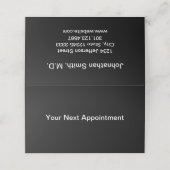 Professionele Kantoor Uw volgende Afsprakenkaart (Buitenkant ongevouwen)
