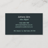 Professionele kapper stylist Visitekaartjes (Achterkant)