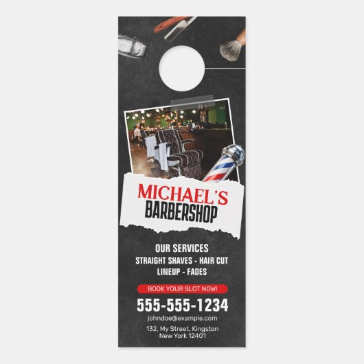 Professionele kapper winkel paal kapper scheren (Achterkant)