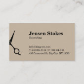 Professionele kapperszaak visitekaartjes (Achterkant)