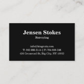 Professionele kapperszaak visitekaartjes (Achterkant)